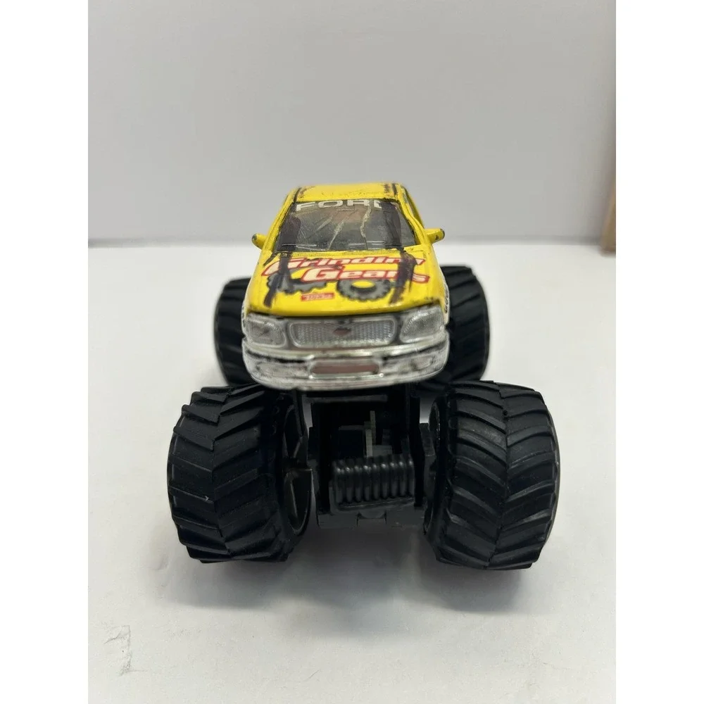 Tonka Ford Grindin' Gears 1:64 Yellow Monster Truck Diecast Toy Small Vehicle